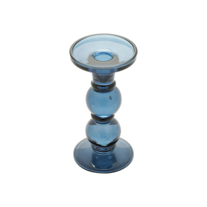 Candelero de Cristal 18 cm – Azul